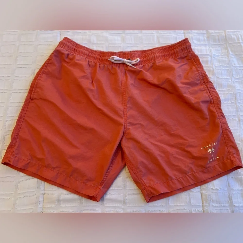 Coastal Swell Swim Trucks Shorts Mesh Lined With Mesh Lined Side Pockets Men’s L